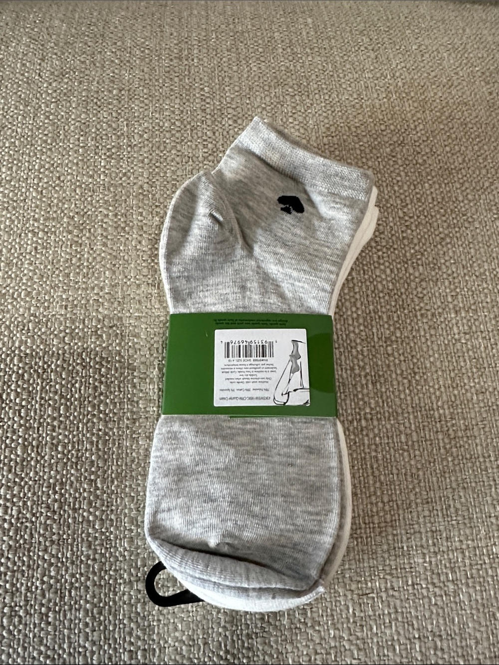 Kate Spade New York Novelty Quarter Socks set of 3 - Picture 2 of 3